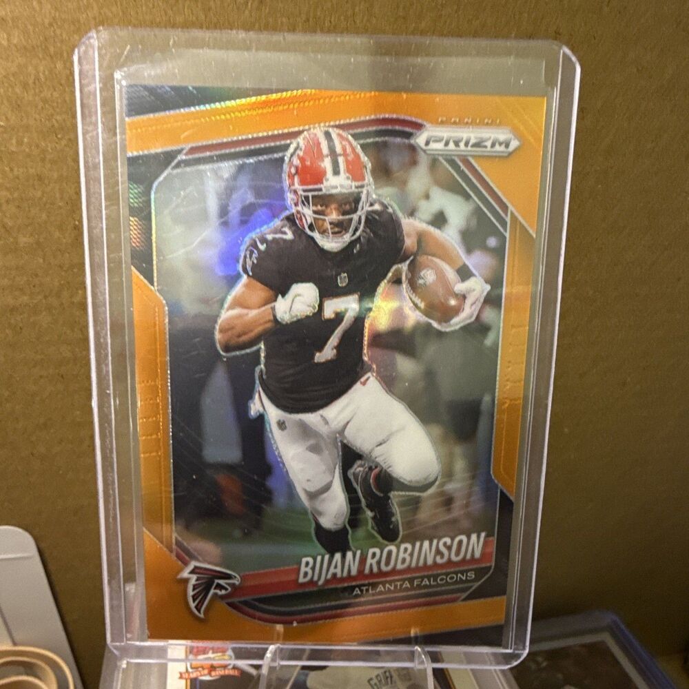 2025 Panini Prizm - Bijan Robinson #96 Orange Prizm /249